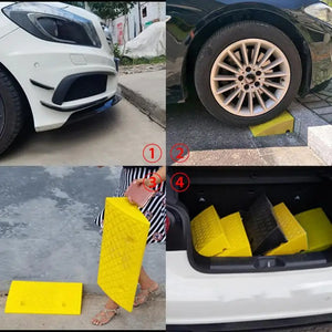 Driveway Curb Ramps Pressure Resistant PVC Curb Ramp With Grain Curb Ramp Fit Motorhome Truck Shed Ramps Pets & Wheelchair