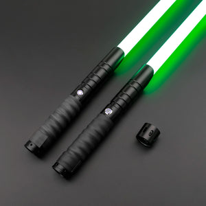 TXQSABER RGB Pixel Smooth Swing Lightsaber Metal Handle Heavy Dueling Colors Change Force Sounds Blaster Laser Sword Kids Toys