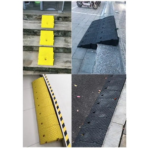 Car Wheel Driveway Ramps Anti-Slip Portable Wheel Chock Heavy Duty Threshold Ramp Kit For Car Trailer Truck Bike Accessories