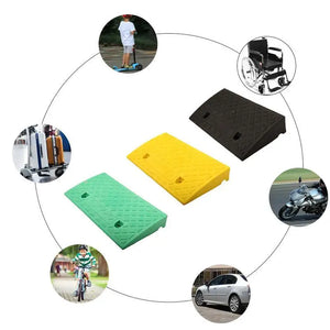 Driveway Curb Ramps Pressure Resistant PVC Curb Ramp With Grain Curb Ramp Fit Motorhome Truck Shed Ramps Pets & Wheelchair