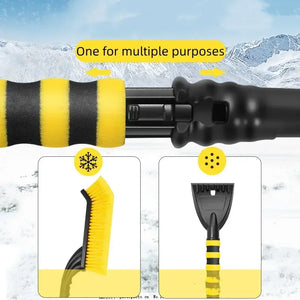 Car Snow Scraper Sweeping Shovel for Winter with EVA Foam Handle Auto Cleaning Brush Ice Scraper Remover Auto Windshield