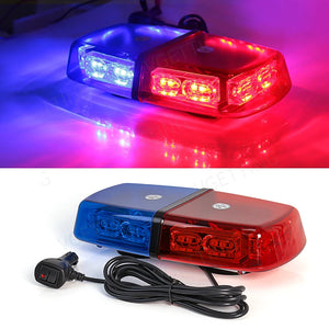 Car Roof Top Strobe Lights 36 LED Emergency Warning Safety Beacon Magnetic Mount For Truck Ambulance Snow Plow 4 Colors 12V 24V