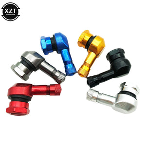 1PCS Aluminum Alloy Valve Motorcycle Rim 90 Degree Angle Motorcycle Wheel Tire Tubeless Valve Stems For Rim Wheel Parts