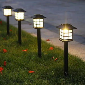 New LED Solar Pathway Lawn Lights Outdoor IP65 Waterproof Solar Lamp Decoration For Garden Walkway Path Driveway Patio Yard Lawn