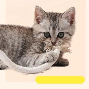 Cat Chew Toys Interactive Molar Cotton Rope Toys Silvervine Cat Teaser Toy Clean Mouth Kitten Play Toy Pet Supplies Accessories