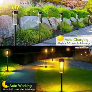 Solar Pathway Lights Outdoor Solar Pathway Garden Lamp Waterproof Landscape Lights Walkway Driveway Lawn Patio Garden Decor