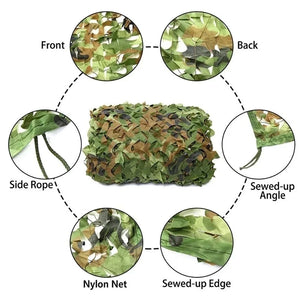 Military camouflage net pavilion camouflage net shade net garden decoration net green jungle white desert color 2x5m/3x4m/4x5m