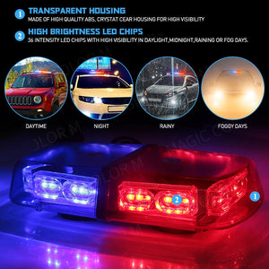 Emergency Roof Top Strobe light 36 LED Flashing Safety Warning Lamp Signal Beacon Magnetic Mount For 12V 24V Car Truck Snow Plow