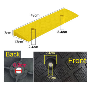 Car Wheel Driveway Ramps Portable Tires Curb Ramps Anti-Slip Threshold Ramp For Car Trailer Truck Bike Auto Accessories