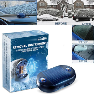 Electromagnetic Car Snow Removal Device Antifreeze Snow Removal Instrument Solar Car Snow Remover Defroster Windshield De Icer