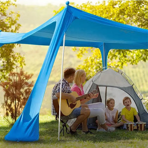 Family Beach Awning 2.1M*1.5M Ultralight Sun Shade Tent Outdoor Waterproof UV Resistant Patio Shade Canopy Beach Sun Shade