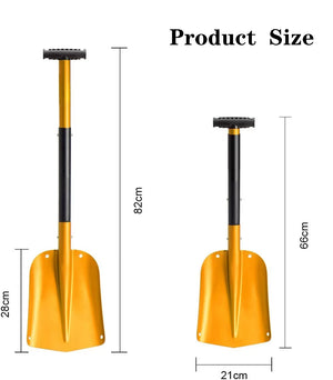 Retractable Outdoor Snow Shovel Aluminum alloy Ice Shovel Winter Snow Remover Tool Camping Garden Folding Shovel Survival Tools