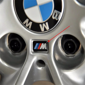 For All BMW E46 E39 E38 E90 E60 E36 F30 F20 X1 X3 X5 M Logo Car Steering Wheel Hub Caps Center Emblem Badge Sticker DIY Sticker