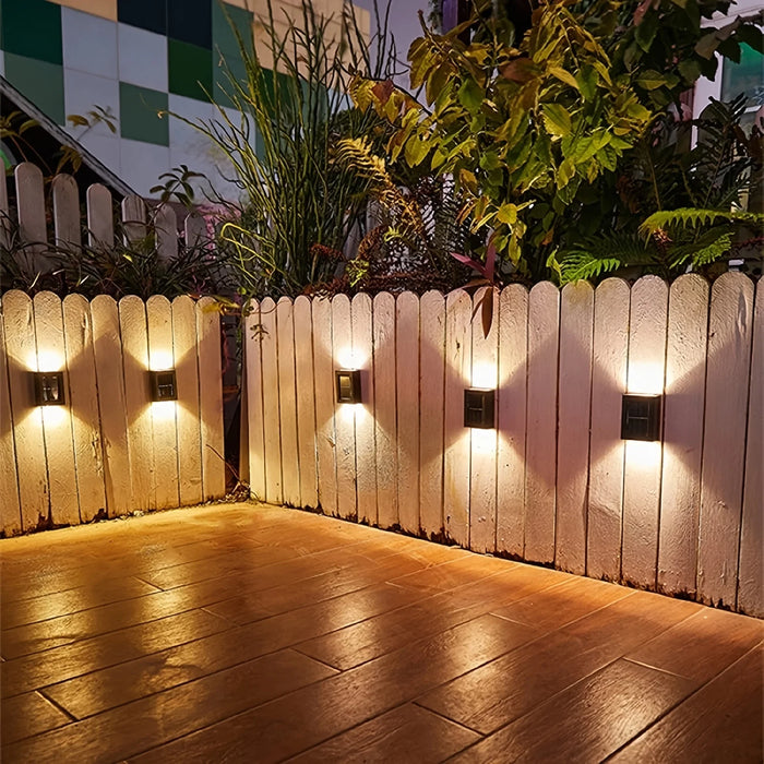 New Solar Wall Lights Outdoor Waterproof Led Solar Lamp Up And Down Luminous Lighting For Garden Balcony Yard Street Decor Lamps