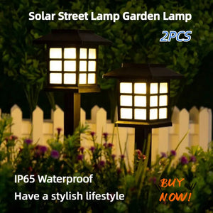 New LED Solar Pathway Lawn Lights Outdoor IP65 Waterproof Solar Lamp Decoration For Garden Walkway Path Driveway Patio Yard Lawn