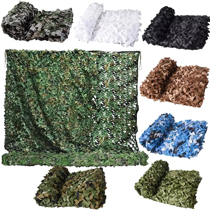 Camouflage net hunting camouflage net car tent awning shade mesh black green blue beige forest camouflage net4X4M 3X6M  2X3M