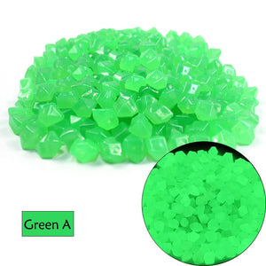 50/100/200Pcs Luminous Stones Fish Tank Aquarium Ornament Glow In The Dark Pebbles Outdoor Yard Lawn Path Walkways Decorations