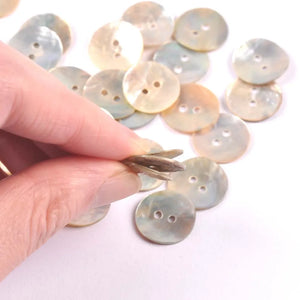 50Pcs Natural Mother Of Pearl Shell Decorative Buttons For Scrapbooking Sewing DIY Crafts Handwork Accessories Home Decoration