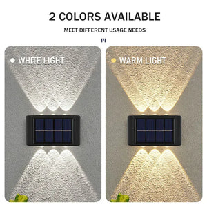 New Solar Wall Lights Outdoor Waterproof Led Solar Lamp Up And Down Luminous Lighting For Garden Balcony Yard Street Decor Lamps