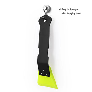 EHDIS 1/2pcs Soft Rubber Blade Scraper Metal Handle Squeegee for Wrapping Car Quick Clean Snow Removal Shovel Window Tint Tools