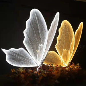 Wedding Ceiling Light Butterflies LED Lace Lamp Romantic Creative Hanging Butterfly Road Load Walkway on Party Stage Lights.