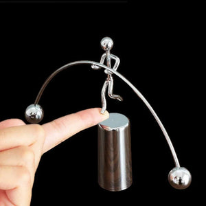 1Pcs Newton Pendulum Ball Men Iron Man Cradle Creative Balance Crafts Tumbler Kids Desk Toy Metal Home Decoration Accessories