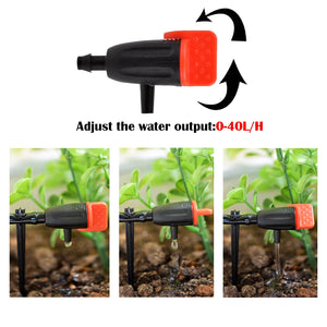 4/7mm Garden Irrigation Nozzle Adjustable Dripper Sprinkler Emitter Micro Drip Balcony Yard Greenhouse Watering Dripper