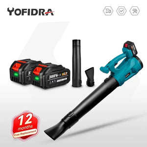 Yofidra 2000W Electric Blower 6 Gears Adjustable Cordless Leaf Blower Clean Fallen Leaves Dust Snow Tool For Makita 18V Battery