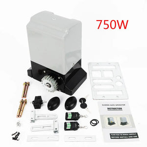 750W Sliding Electric Gate Opener Automatic Motor Driveway Security Kit &Racks