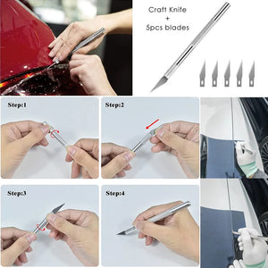 Upgraded Car Vinyl Wrap Tool Kit Felt Squeegee Auto Window Tint Film Scraper Vehicles Vinyl Spatula Craft Cutter Car Accessories