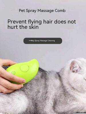 Cat and Dog Pet Electric Spray Massage Comb Anti-Flying Massage Bath Usb Charging Cat Comb Floating Hair Removal Comb Pet Care