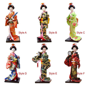 Ethnic Japanese Geisha Dolls Folk for Home Tabletop Decoration Statuette Japanese Doll Ornaments Decor Girl