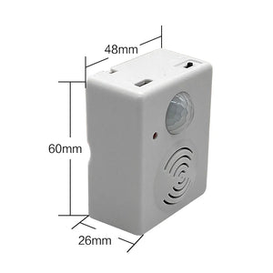 Wireless PIR Motion Sensor Detector Anti-theft Alarm Activated Voice Speaker for Welcome Doorbell and Driveway Garage